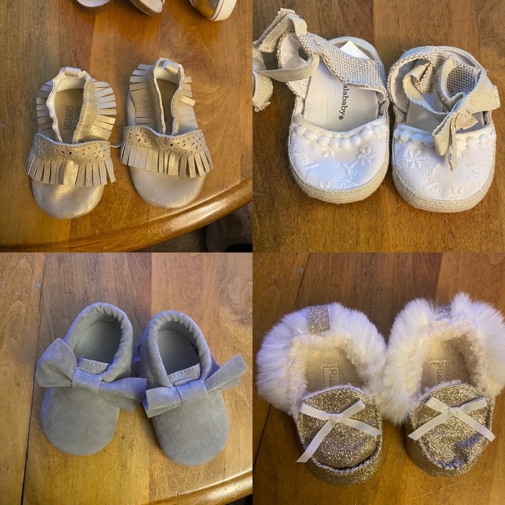 Baby girls size 1 shoe lot